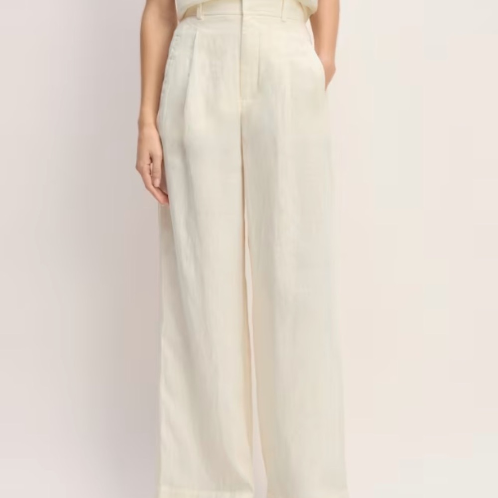 Everlane Way-High Linen Drape pants